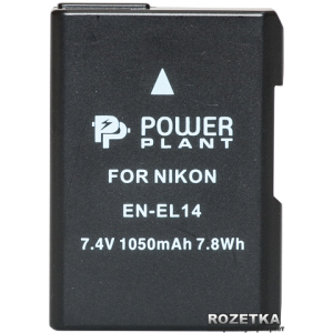 купити Акумулятор PowerPlant Nikon EN-EL14 Chip (D3100, D3200, D5100) (DV00DV1290)