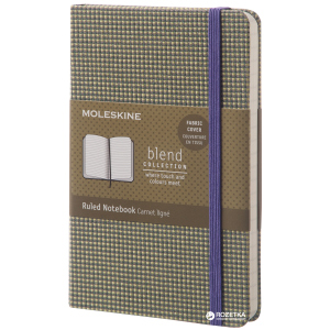 Записная книга Moleskine Blend 9 х 14 см 192 страницы в линейку Зелёная Канва (8051272893526) лучшая модель в Черновцах