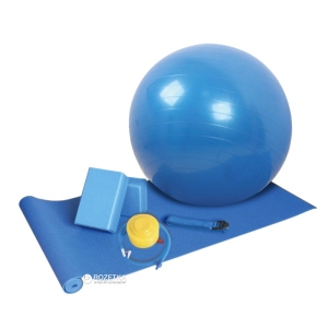 Набір для йоги LiveUp Training Set Blue (LS3243) краща модель в Чернівцях