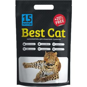 Наповнювач для котячого туалету Best Cat White Силікагелевий поглинаючий 15 л (SGL036/4820186930443) в Чернівцях