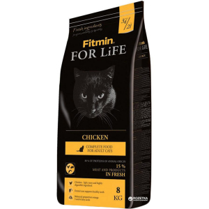 Сухой корм для кошек Fitmin Cat For Life Chicken - 8 кг (8595237014842) лучшая модель в Черновцах