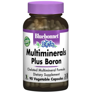 Минералы Bluebonnet Nutrition Мультиминералы + Бор с Железом 90 гелевых капсул (743715002104) в Черновцах