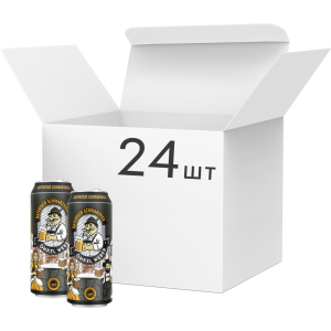 Упаковка пива Onkel Weber Bayerisch Schwarzbier темне фільтроване 4.9% 0.5 х 24 шт (4016762007030) в Чернівцях