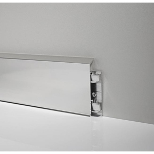 Алюмінієвий плінтус Profilpas Metal line 95 висота 70 мм анодоване срібло (Metal Line 95/7)