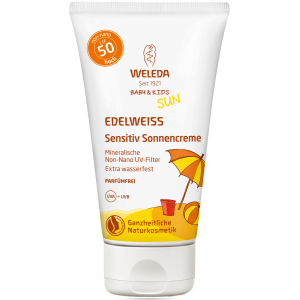 Сонцезахисний крем Weleda Едельвейс для чутливої ​​шкіри SPF 50 50 мл (4001638500265) краща модель в Чернівцях