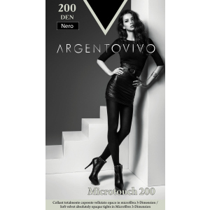 Колготки Argentovivo Microtouch 200 Den 3 р. Nero (8051403079096) ТОП в Чернівцях