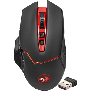 Миша Redragon Mirage IR Wireless Black/Red (74847) краща модель в Чернівцях