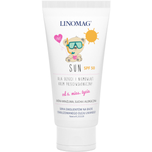 Солнцезащитный крем Linomag Ziololek SUN SPF 50 50 мл (5900558001427) надежный