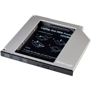 Адаптер підключення Grand-X HDD 2.5'' у відсік приводу ноутбука SATA/mSATA (HDC-25) в Чернівцях