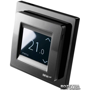 Терморегулятор DEVI DEVIreg Touch Black (140F1069) краща модель в Чернівцях