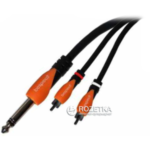 Інсертний кабель Bespeco SLYSRM180 1.8 м Black/Orange (23-14-4-19) ТОП в Чернівцях