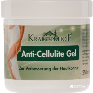 хорошая модель Антицеллюлитный гель с согревающим эффектом Krauterhof Anti Cellulite 250 мл (4075700104569)