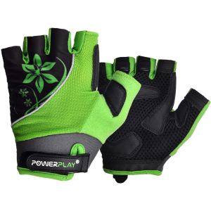 Велоперчатки женские PowerPlay 5281A S Green (5281A_S_Green)