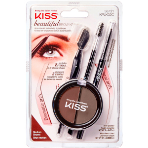 Набір для моделювання брів Kiss Beautiful Brow Kit (731509567311) краща модель в Чернівцях