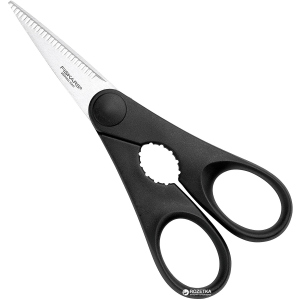 Ножиці кухонні Fiskars Essential з відкривалкою 20 см Black (1023820) ТОП в Чернівцях