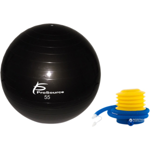 Гімнастичний м'яч ProSource Stability Exercise Ball 55 см Чорний (PS-2205-sfb-55)
