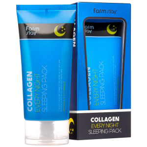 Ночная маска для лица FarmStay Collagen Every Night Sleeping Pack с коллагеном 120 мл (8809639172452) ТОП в Черновцах