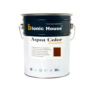 купить Краска для дерева Bionic-House Aqua Color UV-protect 10л Шоколад А109