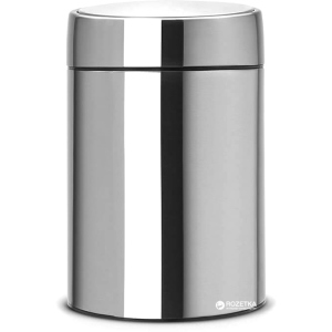 Відро для сміття Brabantia Slide Bin 5 л Matt Steel (477546) краща модель в Чернівцях