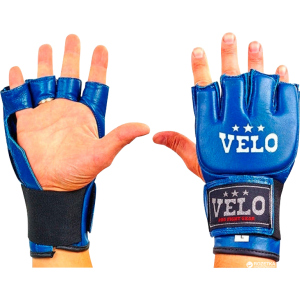 Рукавички для змішаних єдиноборств MMA Velo XL Blue (4024ULIZ-XL) краща модель в Чернівцях