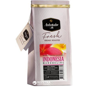 Кофе молотый Ambassador Fresh Indonesia Mandheling 200 г (8719325127775) надежный