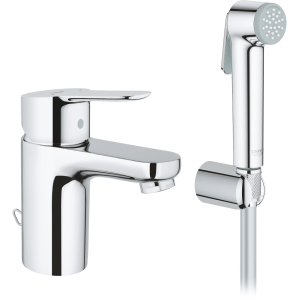 Змішувач для раковини GROHE BauEdge 23757000 з гігієнічним душем ТОП в Чернівцях