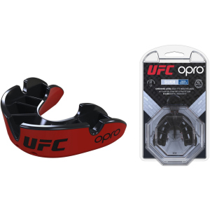 Капа OPRO Junior Silver UFC Hologram Red/Black (002265001) в Чернівцях