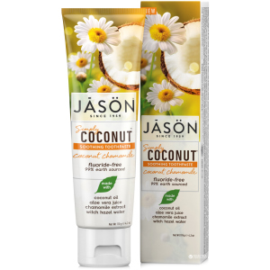 Зубна паста Jason Загоює з олією кокосу Simply Coconut 119 г (078522014966) в Чернівцях