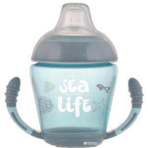 Кухоль Canpol babies непроливайка з м'яким силіконовим носиком Sea Life сіра 230 мл (56/501_grey) в Чернівцях