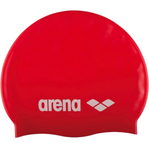 Шапочка для плавання Arena Classic Silicone 91662-044 Red-white (3468335686042) краща модель в Чернівцях