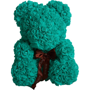М'яка іграшка UFT Bear Flowers Ведмедик з троянд Turquoise 27 см (BB3) (4820176249104) в Чернівцях