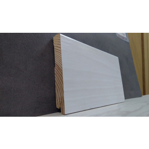 Плінтус дерев'яний шпонований Kluchuk White Plinth Модерн 120х19х2200 Білий KLW07 в Чернівцях