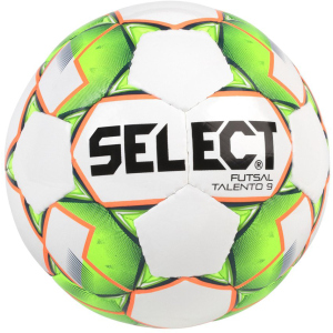 Мяч футзальный Select Futsal Talento 9 №2 White-Green-Orange (5703543187126) ТОП в Черновцах