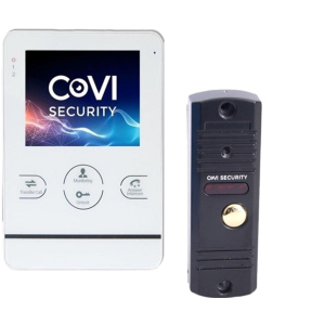 купити Комплект відеодомофона CoVi Security HD-02M-W + V-60 Black (000150292)