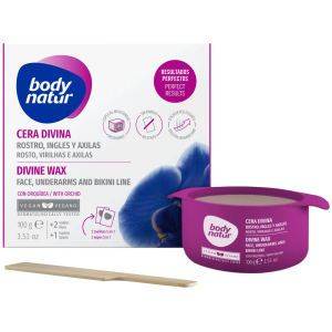 Віск професійний для обличчя області бікіні та пахв Body Natur Divine Wax 100 г + 2 серветки (8414719407258) в Чернівцях