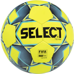 М'яч футбольний Select Team Fifa Approved New (016) №5 Yellow-Blue (5703543200993) ТОП в Чернівцях