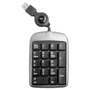 Цифровий клавіатурний блок A4Tech TK-5 Silver/Black USB надійний