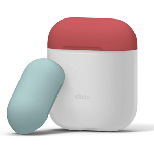 Чехол Elago Duo Case для AirPods Blue/Italian Rose/Coral Blue (EAPDO-LUBL-IROCBL) ТОП в Черновцах