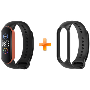 Xiaomi Mi Band 5 MiJobs Dual Color Black/Orange (MJ5-DSS005BO) лучшая модель в Черновцах