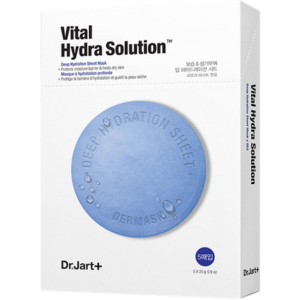 Зволожуюча маска з гіалуроновою кислотою Dr.Jart+ Dermask Water Jet Vital Hydra Solution 30 г x 5 шт (8809642712218) краща модель в Чернівцях