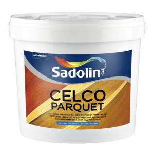 Водорозчинний лак для підлоги з гарною зносостійкістю Sadolin Celco Floor Aqua (Celco Parquet) Матовий Безбарвний 1 л в Чернівцях