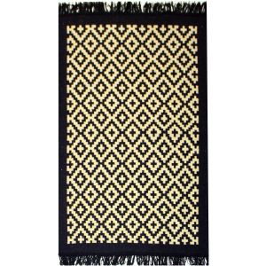 Килим IzziHome Lara LR01 Siyah Sari 80 x 125 (2200000552365) краща модель в Чернівцях