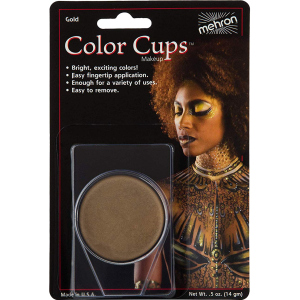 Кремовий грим Mehron Color Cups Gold 12 г (CCC-GD) (764294502106) краща модель в Чернівцях