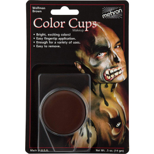 Кремовий грим Mehron Color Cups Wolfman Brown Коричневий 12 г (CCC-WBR) (764294502434)