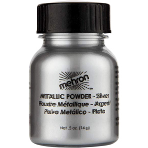 Металева пудра-порошок Mehron Metallic Powder Silver 14 г (129-S) (764294529097)