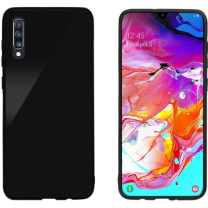 Панель Intaleo Real Glass для Samsung Galaxy A70 Black в Чернівцях