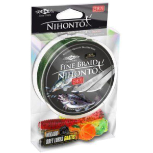 Шнур Mikado Nihonto Fine Braid 150 м 0.10 мм 7.70 кг Green (Z19G-010) ТОП в Чернівцях