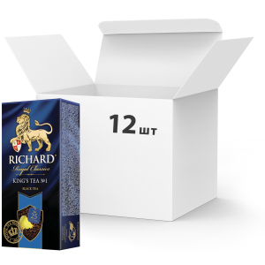 Упаковка чая черного с добавками пакетированного Richard King's Tea №1 25 пакетиков х 12 шт (4823063701891) в Черновцах