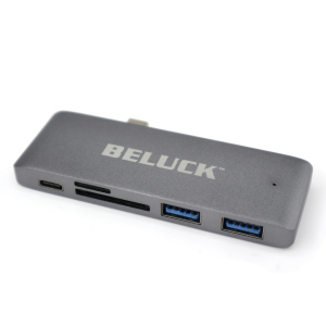 USB hub картридер 5 в 1 Beluck Type-C / USB 3.0 / SD / MicroSD BeluckHub лучшая модель в Черновцах