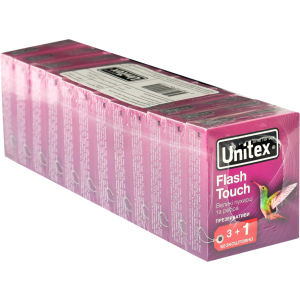 Презервативи Unitex Flash Touch 48 шт (12 упаковок по 4 шт) (798190041155) в Чернівцях